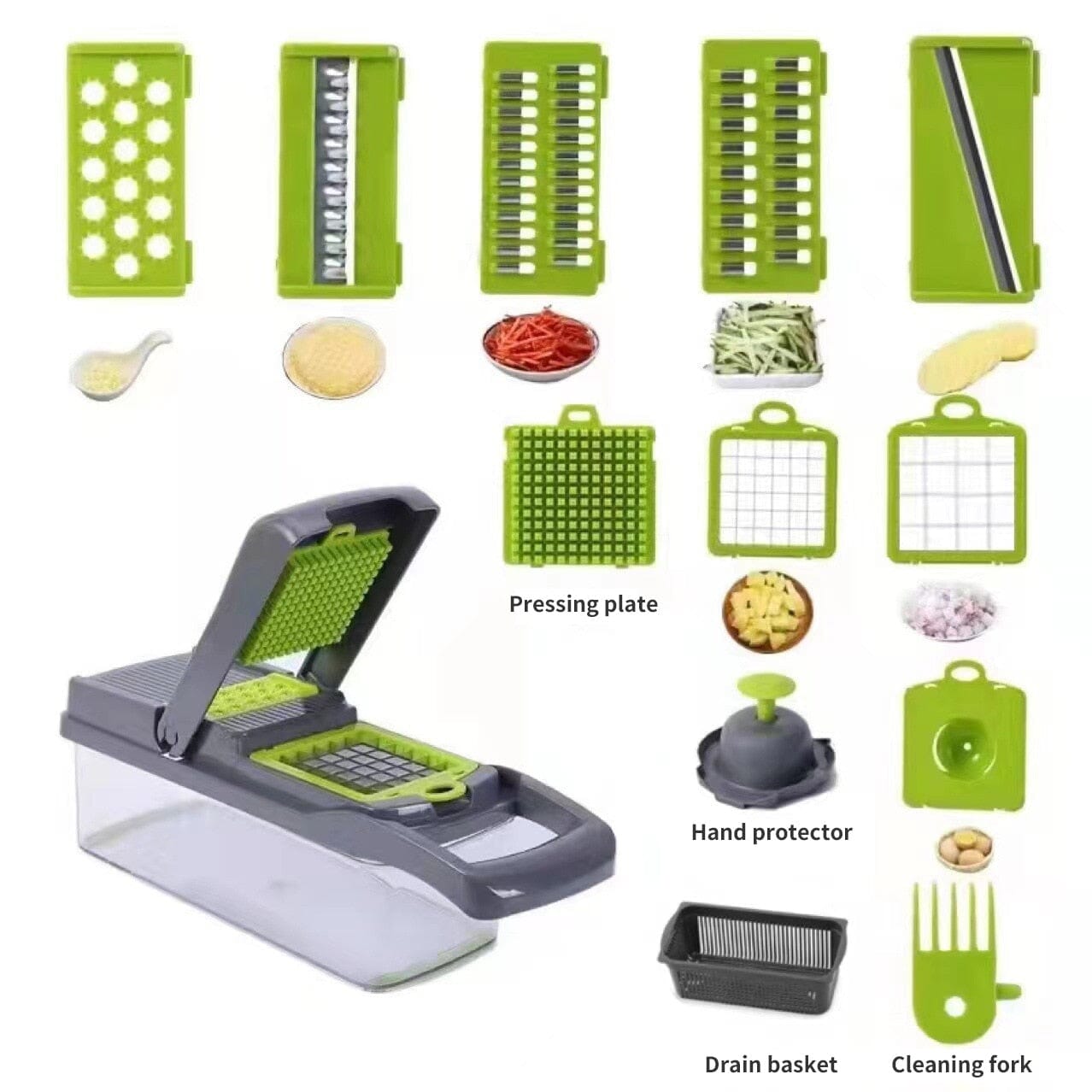 MandoSlicer™ | Mandoline 12 en 1 | Cuisine - Toutecuisine